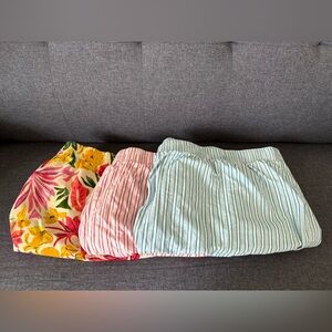 Old Navy Poplin Boxer Pajama Shorts Bundle 3X